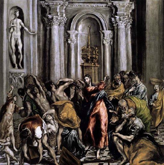 GRECO, El The Purification of the Temple after oil painting image